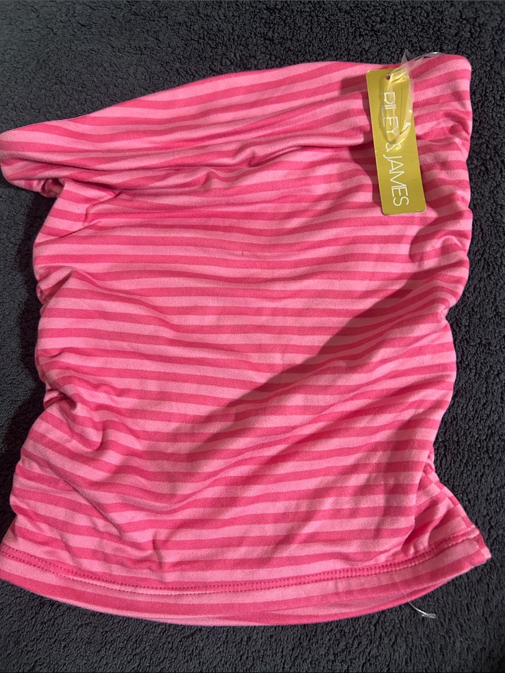 Ditsy James Women’s Pink Striped Tube Top